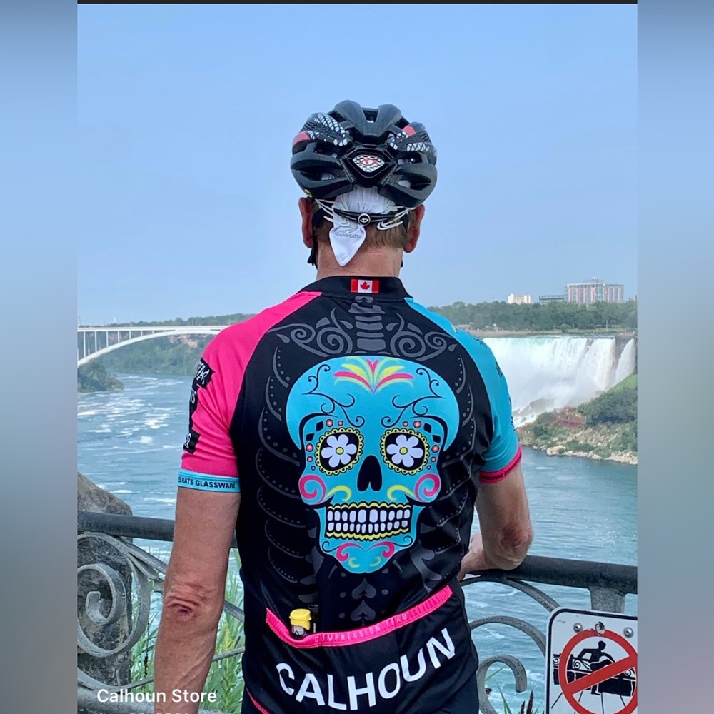 Calhoun Colourful Skull Cycling Jersey